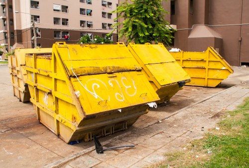 Modern recycling facility showcasing advanced waste sorting technology