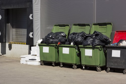 Detailed plan for garage clearance in Wembley